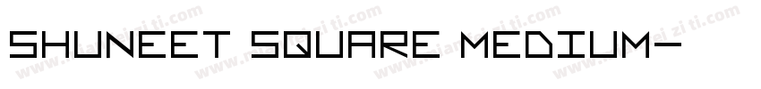 Shuneet Square Medium字体转换